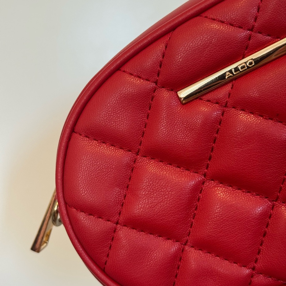 Aldo Red Quilted Bag/Belt bag